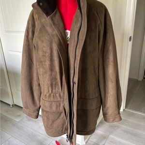 Claiborne Men's Tan Suede Military Jacket